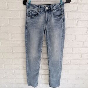 American Eagle Women's Jeans Size 2 Super Stretch Skinny Light Wash